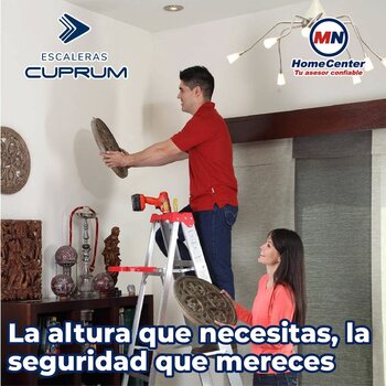 Escalera Tijera Aluminio Cuprum 1.83 m