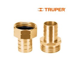 Conector Macho Hembra Truper ¾ pulg CFM3/4B