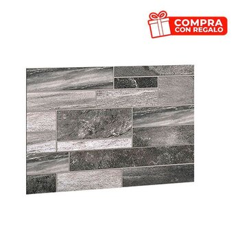 Muro Fachada Kingston Daltile 30 x 45 cm Gray ZKG2