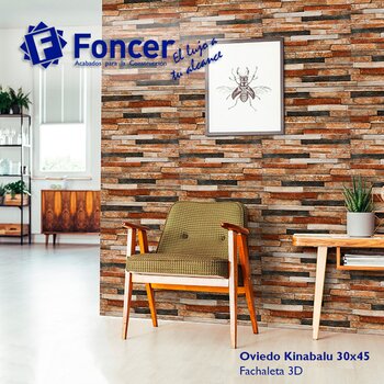 Fachaleta Oviedo Foncer 30 x 45 cm Kinabalu