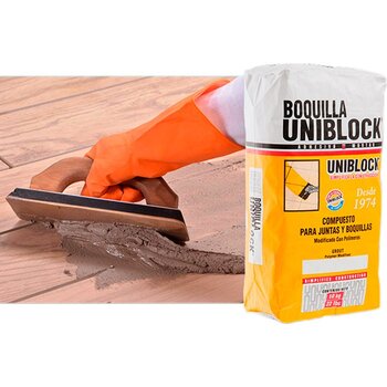 Boquilla con Arena Uniblock 10 kg Blanco