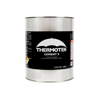 Cemento Plástico Negro Asfáltico Thermotek 4 Lt