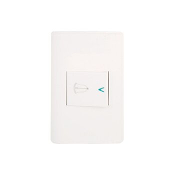 Placa 1 Apagador Timbre Blanco marca Lucek