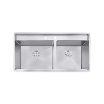 Fregadero Kele 90 x 51 cm Doble Tarja Calibre 16