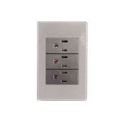 Placa 3 Contactos Sencillos marca Lucek modelo BP08MA