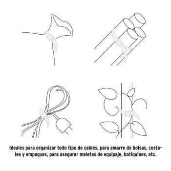 Cincho Plástico Volteck 20 cm Natural Tensión 8 kg 100 pz