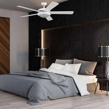 Ventilador CoolFan Vendaval Blanco 52 pulg 5 Aspas