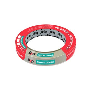 Cinta Masking General marca Byp 13 mm 1.27 cm 50 m