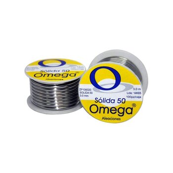 Soldadura Estaño Solida 50 50 Omega 3 mm x 3 m