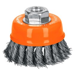 Carda Copa Alambre Trenzado Fino 3 pulg Truper M14