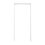 Marco para Puerta Metálico 60 x 213 cm Blanco