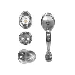 Cerradura Entrada Gatillo Yale Venecia Níquel Satinado Ll/M