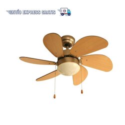 Ventilador de Cielo Luzerna Níquel Satinado Veker