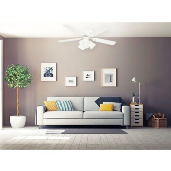 Ventilador de cielo Brisa Níquel Cepillado 42 pulg