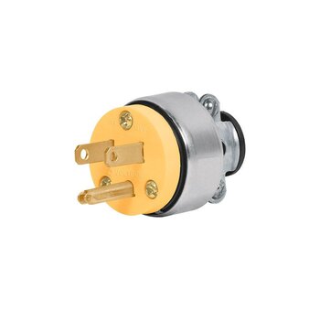 Clavija Blindada Volteck 2 Polos + Tierra Conector Macho