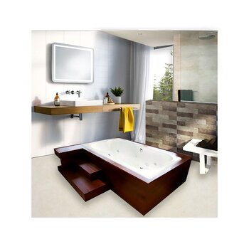 Tina Double Lujo Formacryl Marfil Hidromasaje