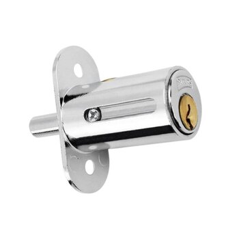 Cerradura Mueble Cilíndrica Cromo Modelo 200