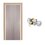 Paquete Puerta Tambor 80 x 213 cm HDF-Roble Gris