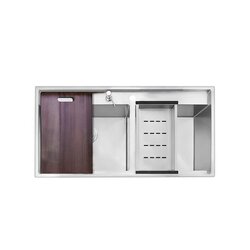 Fregadero Kele 90 x 51 cm Doble Tarja Calibre 16