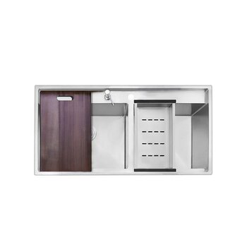 Fregadero Kele 90 x 51 cm Doble Tarja Calibre 16