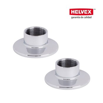 Juego Chapetones sin Empaques Helvex Cromo
