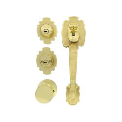 Cerradura Entrada Gatillo Yale Riviera Latón Brillante Ll/Ll