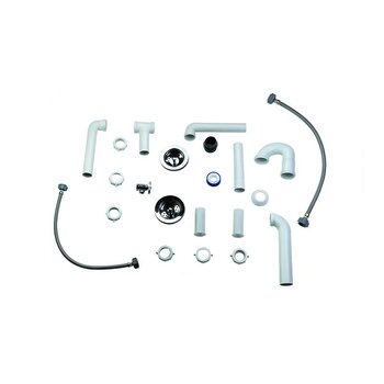 Kit de Instalación Coflex Fregadero 2 Tarjas con Contracanasta