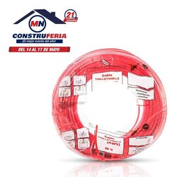 Cable THW Calibre 12 Rojo 100 m