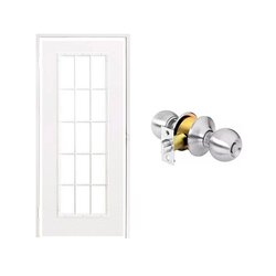 Paquete Puerta Laminada 15 Luces 90 x 210 cm Paquete Puerta Laminada 15 Luces 90 x 210 cm