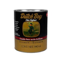 Esmalte Alquidálico Dirt Fghter Dutch Boy Blanco Mate 1 Lt