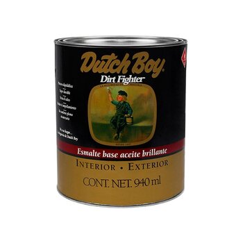 Esmalte Alquidálico Dirt Fghter Dutch Boy Blanco Mate 1 Lt