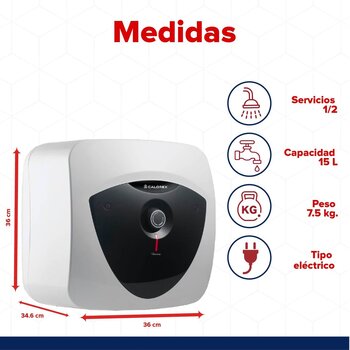 Calentador Depósito Eléctrico Levare 15L Calorex