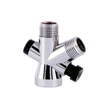 Desviador Regadera Teléfono Cromada Rugo