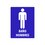 Señalamiento Baño Hombres