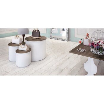 Piso Racconto Daltile 20 x 90 cm Bianco