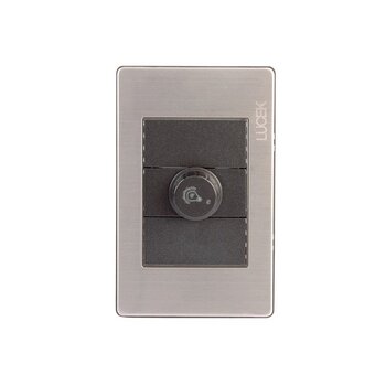 Placa 3 Módulos Dimmer Anodizado marca Lucek modelo BP04MA