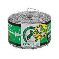 Alambre Púas Corcel III 4 Puntas Cal 16.5