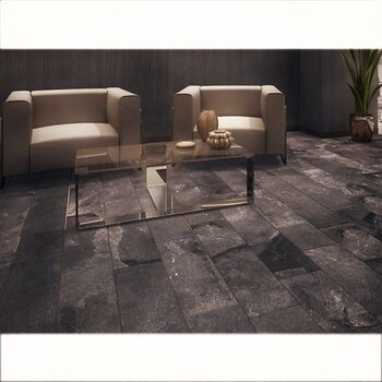 Piso Evolution Daltile 20 x 90 cm Dark Gray
