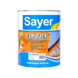 Esmalte Anticorrosivo Sayer Blanco Brillante 4 Lt