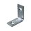 Unión Escuadra Galvanizada Handy Home 1 x 1 pulg