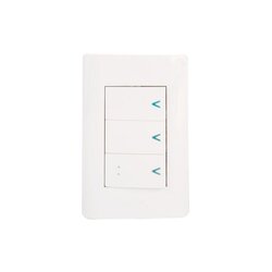 Placa 2 Apagadores Sencillos 1 Escalera Lucek Blanco BA033B