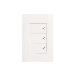 Placa 3 Apagadores Sencillos marca Lucek Blanco BA03B