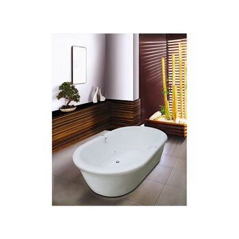 Tina Zen Formacryl 182x105.5x46 cm Blanco con Hidro Faldón