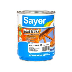 Esmalte Anticorrosivo Sayer Blanco Mate 1 Lt