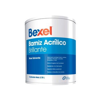 Barniz Acrílico Bexel Brillante 4 Lt