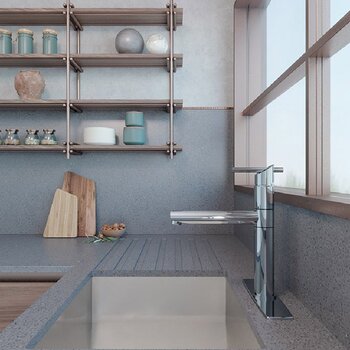 Monomando Fregadero Helvex Nuva E-32