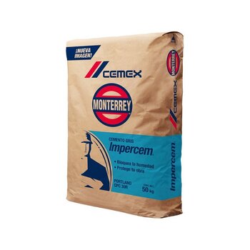 Cemento Gris Cemex Impercem 50 kg