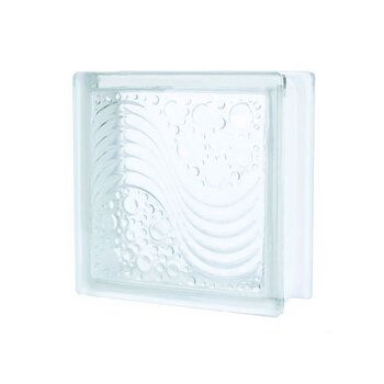 Vidrio Block Sea Wave 19 x 19 x 8 cm