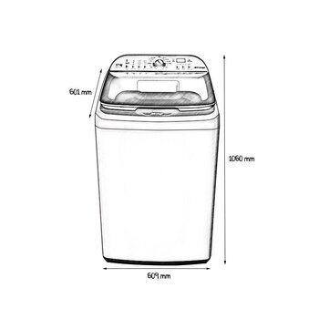 Lavadora Automática Digital Tina Acero Inoxidable 17 Kg