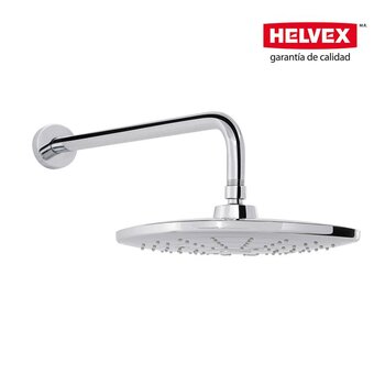 Regadera Cuadrada Plato Ancho 10 x 10 pulg 3 Chorros Cromo H-330